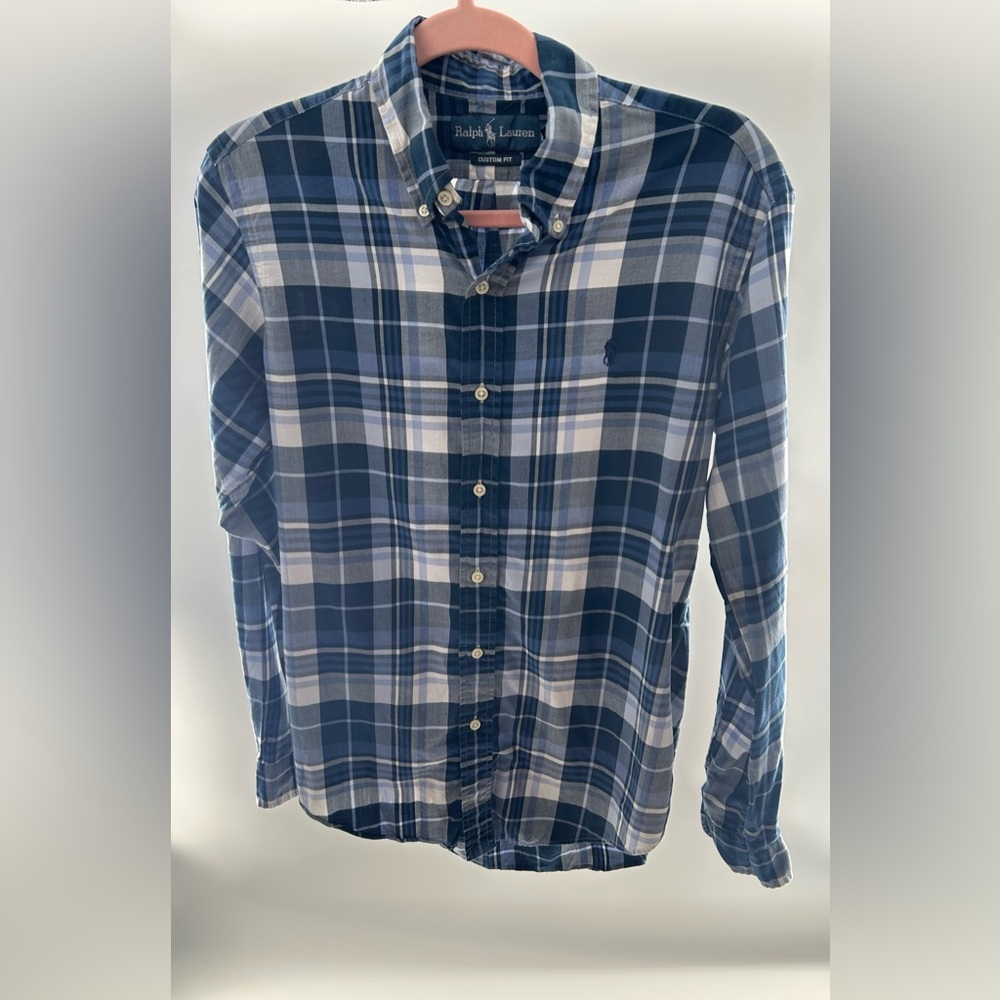 Ralph Lauren Classic Fit Blue Plaid‎ Men's Shirt